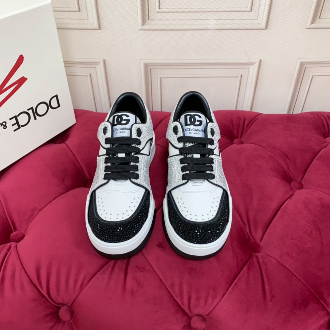 Dolce & Gabbana DG Heavy-Craft Calfskin Sneakers with 5D Accents