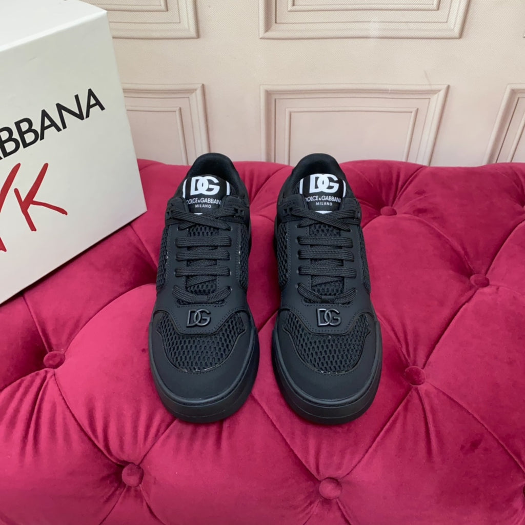 Dolce & Gabbana DG Heavy-Craft Calfskin Sneakers with 5D Accents