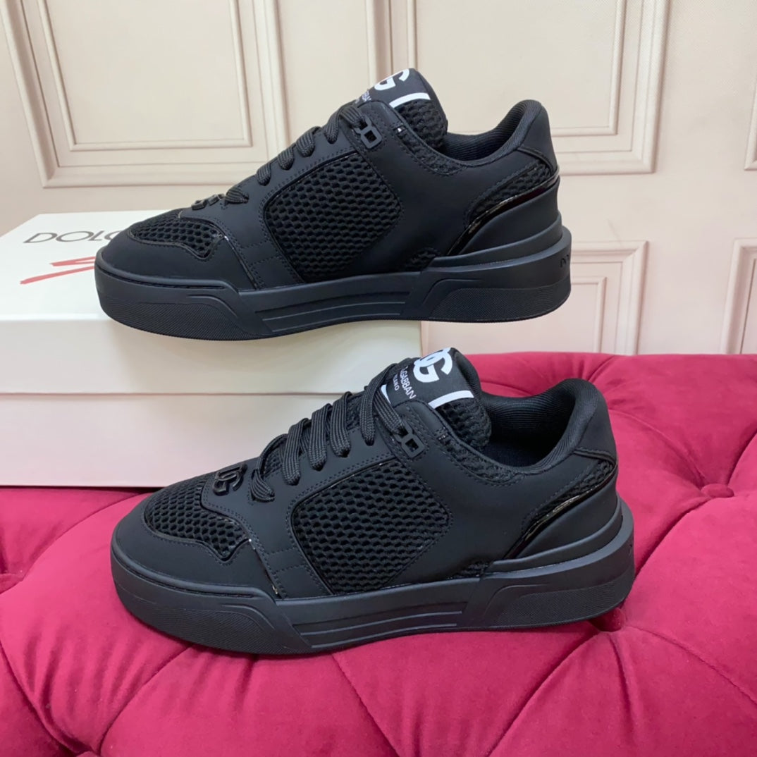 Dolce & Gabbana DG Heavy-Craft Calfskin Sneakers with 5D Accents