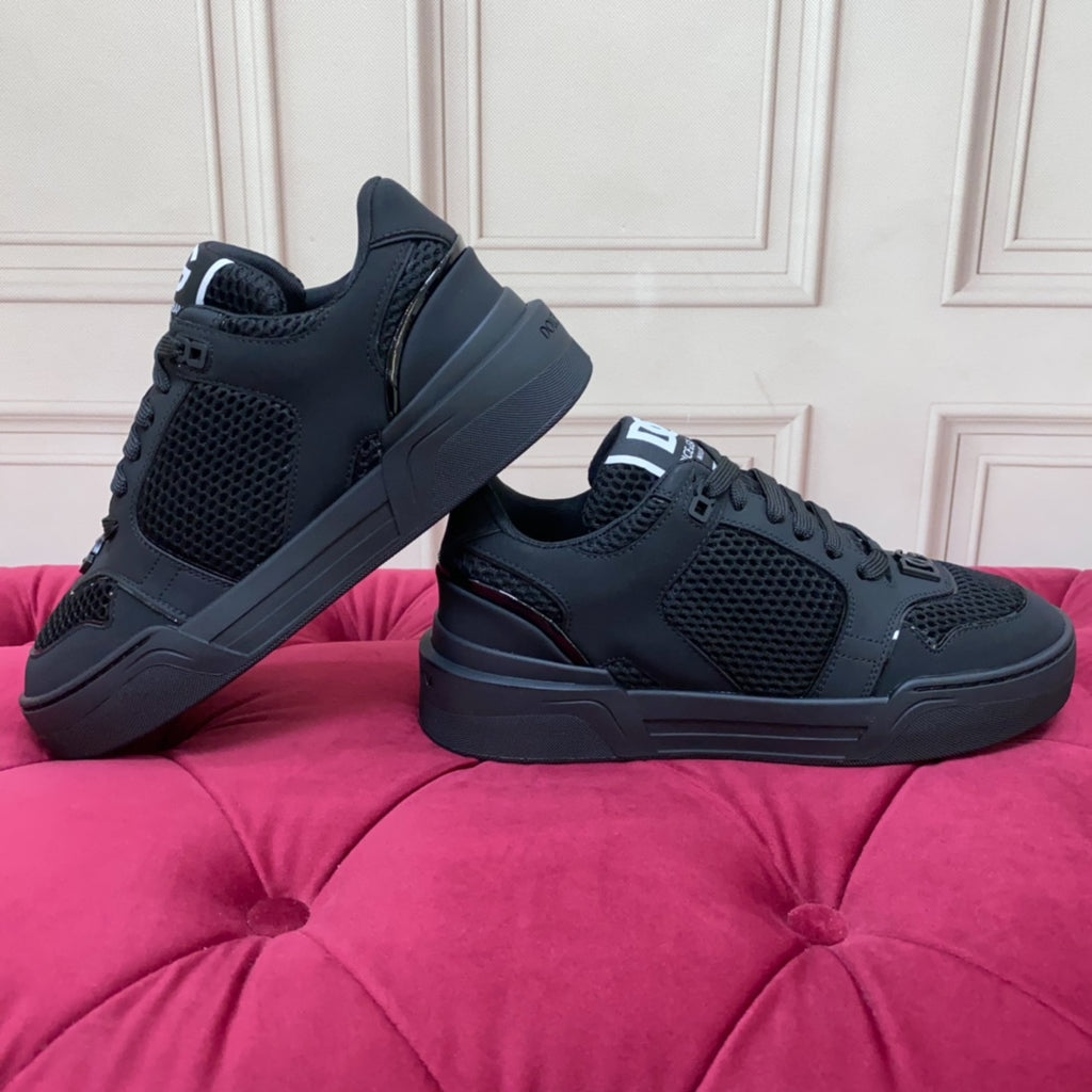 Dolce & Gabbana DG Heavy-Craft Calfskin Sneakers with 5D Accents