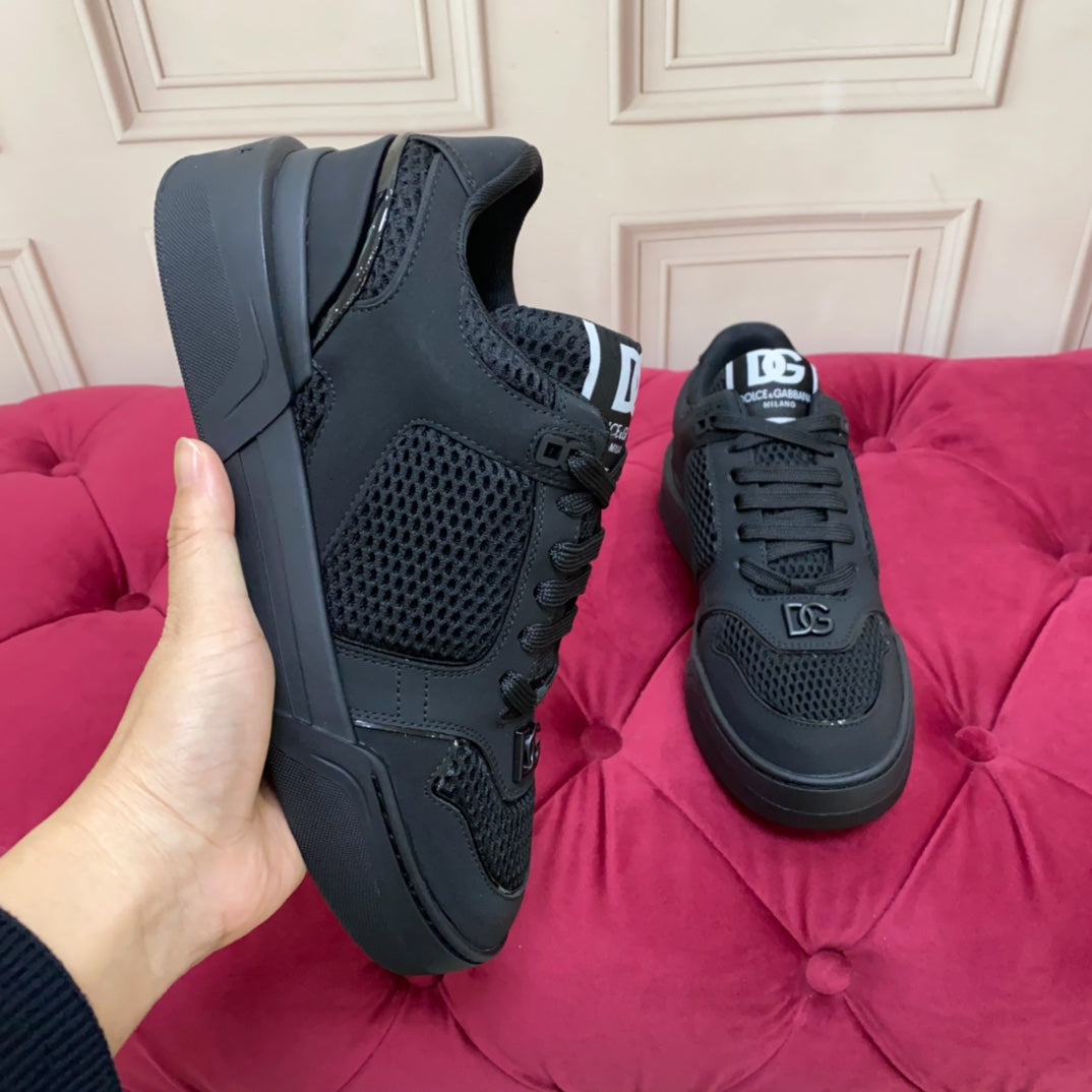 Dolce & Gabbana DG Heavy-Craft Calfskin Sneakers with 5D Accents