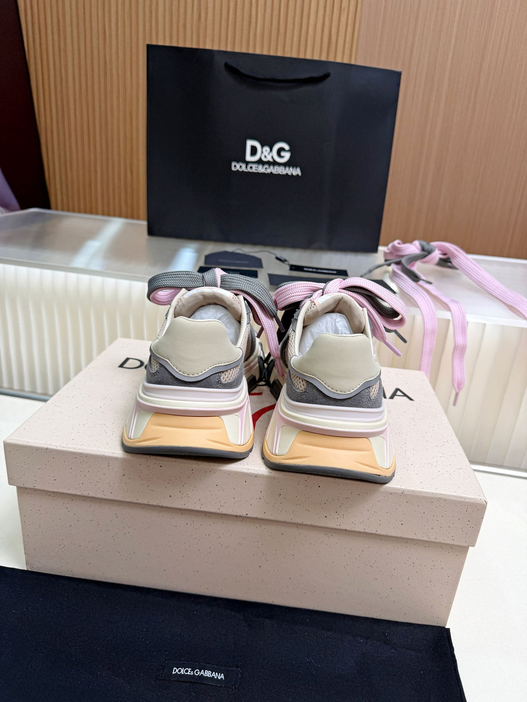 Dolce & Gabbana DG Couple's Oxford & Lace Sneakers