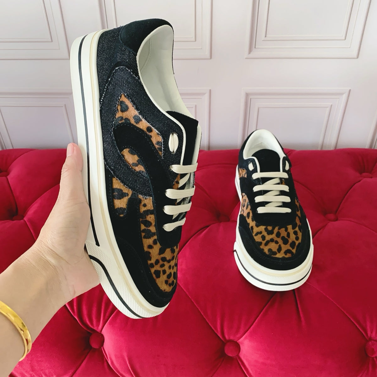 Dolce & Gabbana DG Heavy-Craft Calfskin Sneakers with 5D Accents