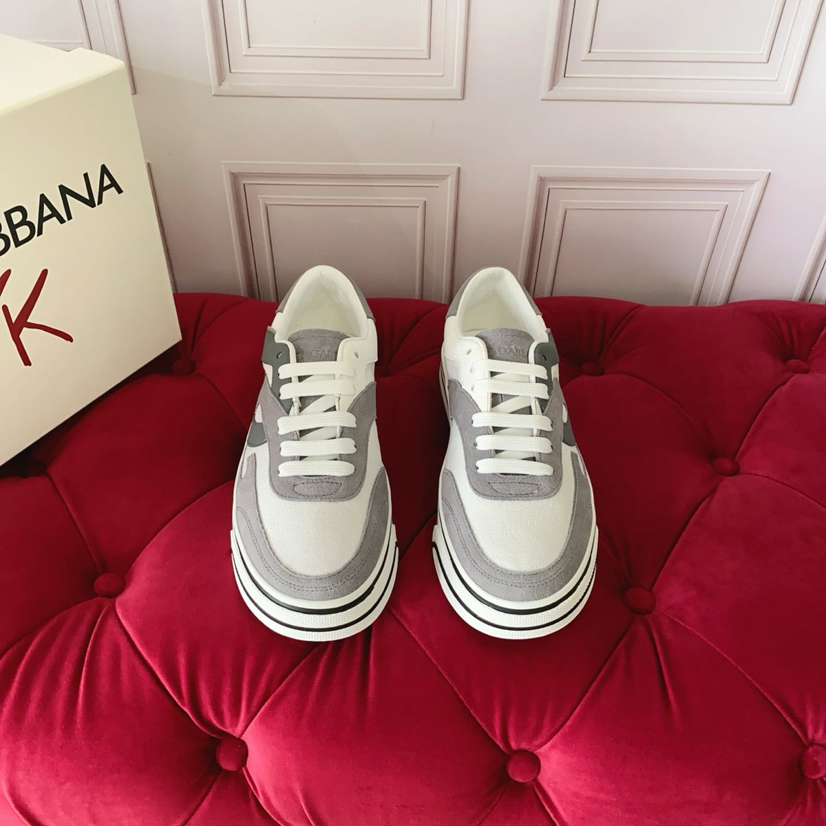 Dolce & Gabbana DG Heavy-Craft Calfskin Sneakers with 5D Accents