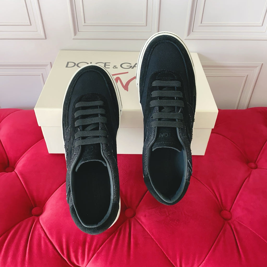 Dolce & Gabbana DG Heavy-Craft Calfskin Sneakers with 5D Accents