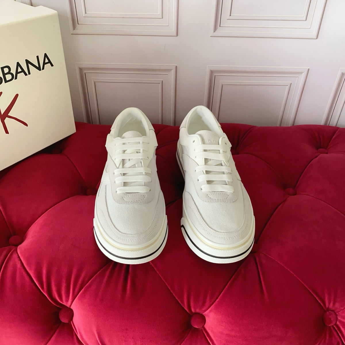 Dolce & Gabbana DG Heavy-Craft Calfskin Sneakers with 5D Accents