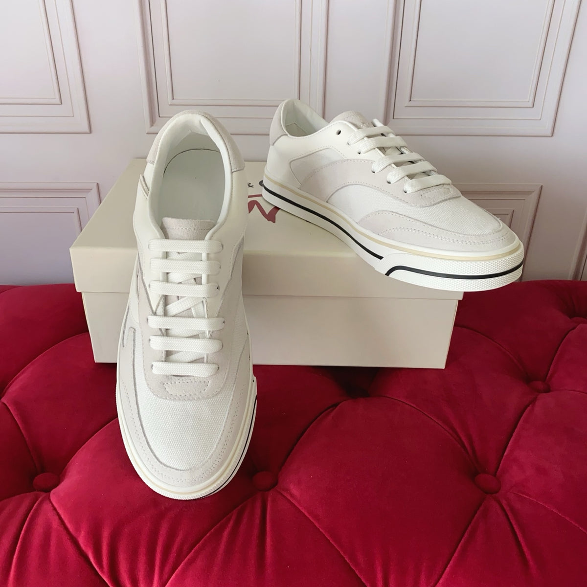 Dolce & Gabbana DG Heavy-Craft Calfskin Sneakers with 5D Accents