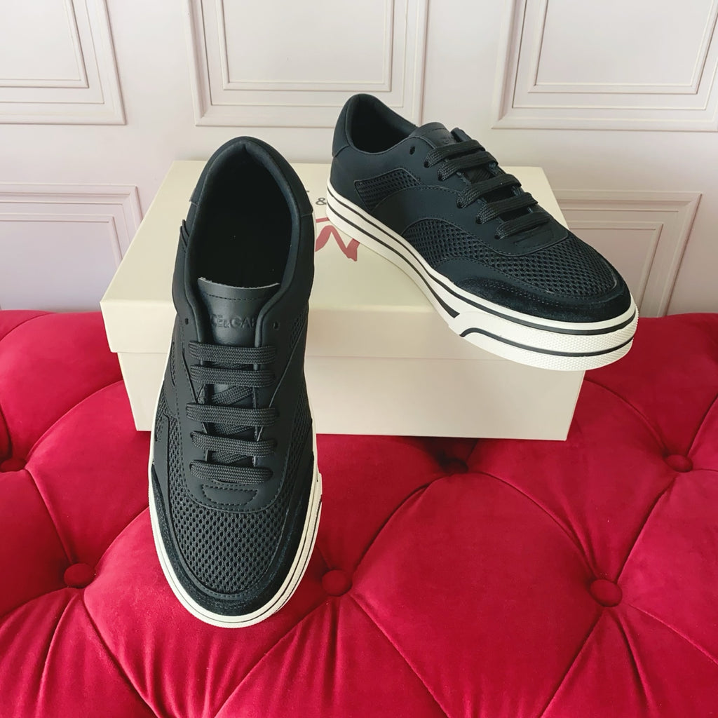 Dolce & Gabbana DG Heavy-Craft Calfskin Sneakers with 5D Accents
