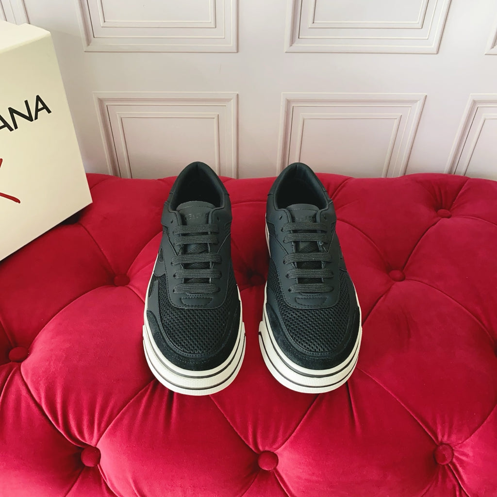 Dolce & Gabbana DG Heavy-Craft Calfskin Sneakers with 5D Accents