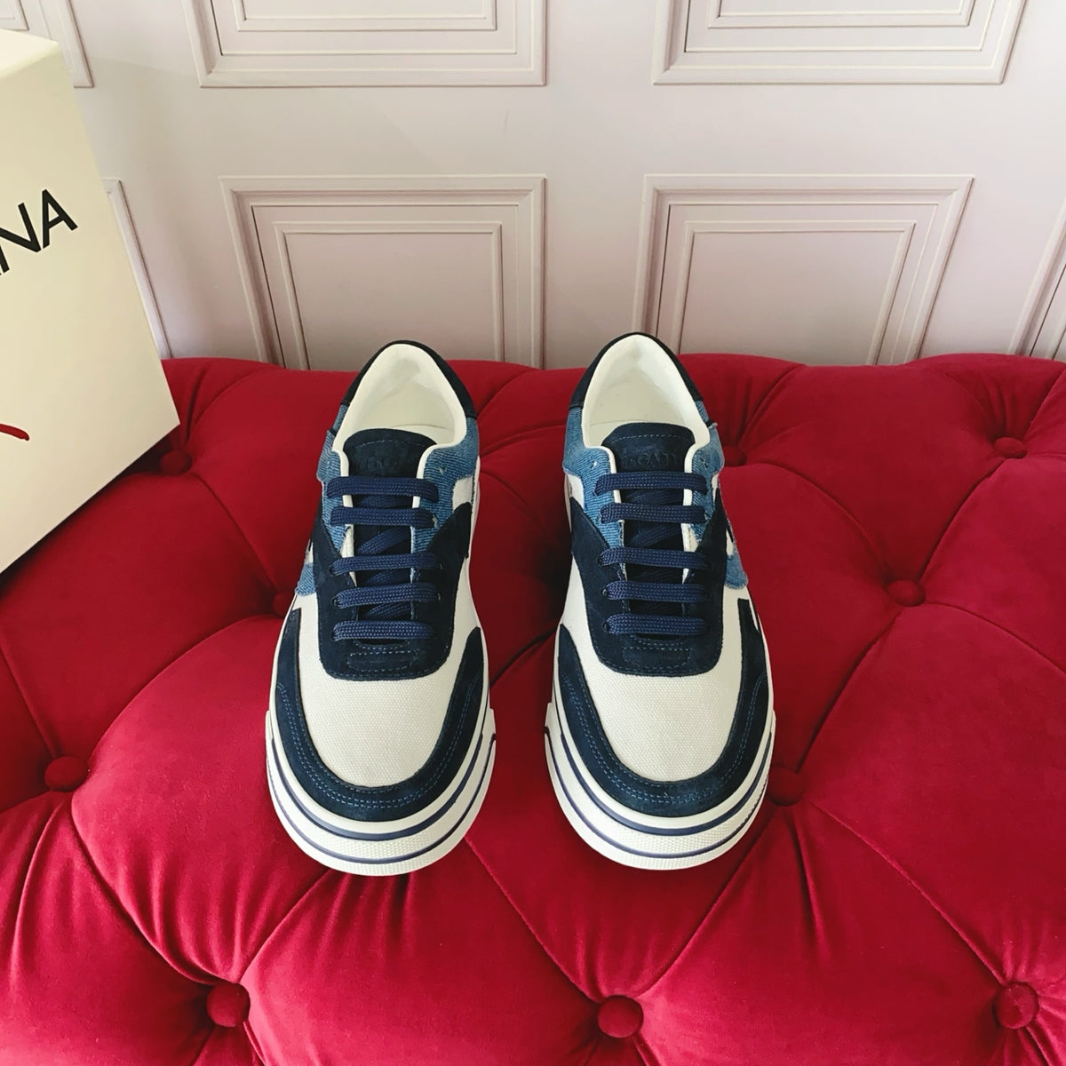 Dolce & Gabbana DG Heavy-Craft Calfskin Sneakers with 5D Accents