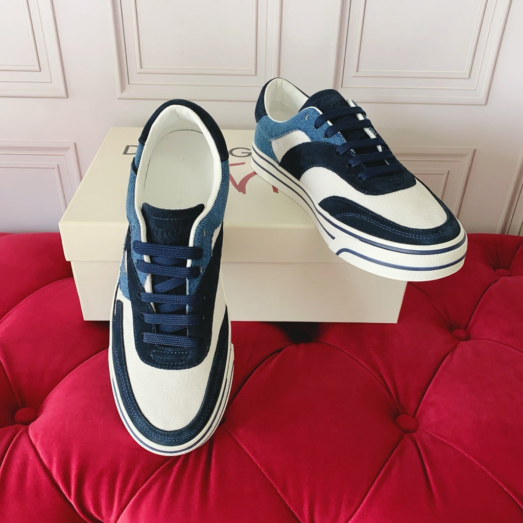 Dolce & Gabbana DG Heavy-Craft Calfskin Sneakers with 5D Accents