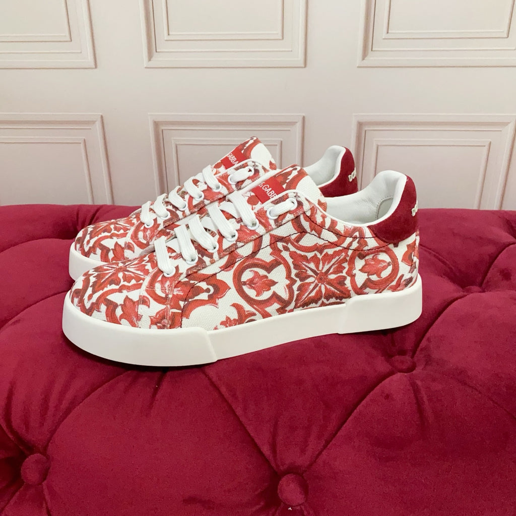 Dolce & Gabbana DG Heavy-Craft Calfskin Sneakers with 5D Accents