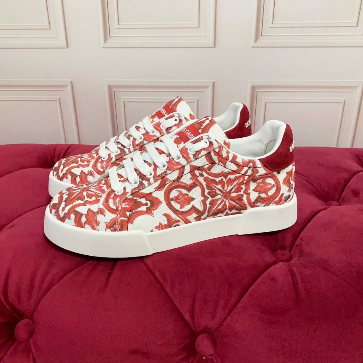 Dolce & Gabbana DG Heavy-Craft Calfskin Sneakers with 5D Accents