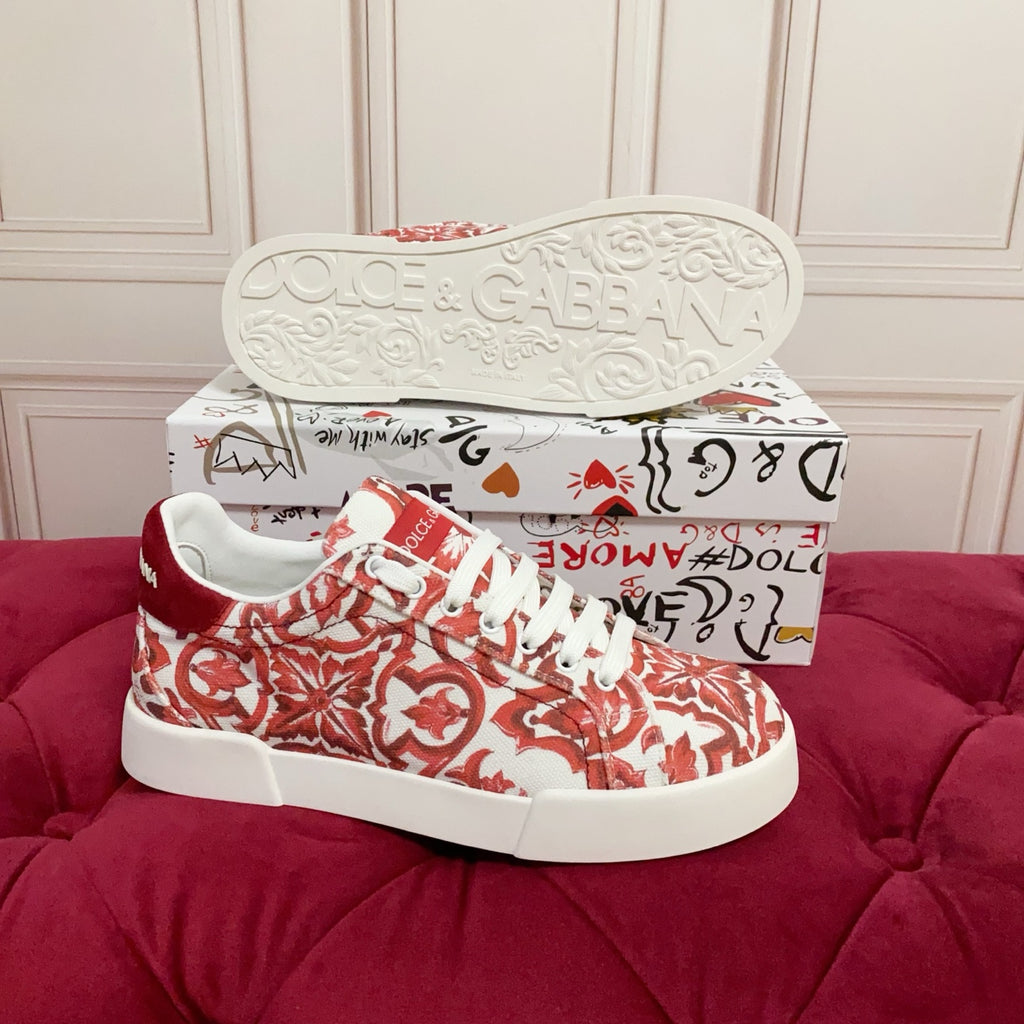 Dolce & Gabbana DG Heavy-Craft Calfskin Sneakers with 5D Accents