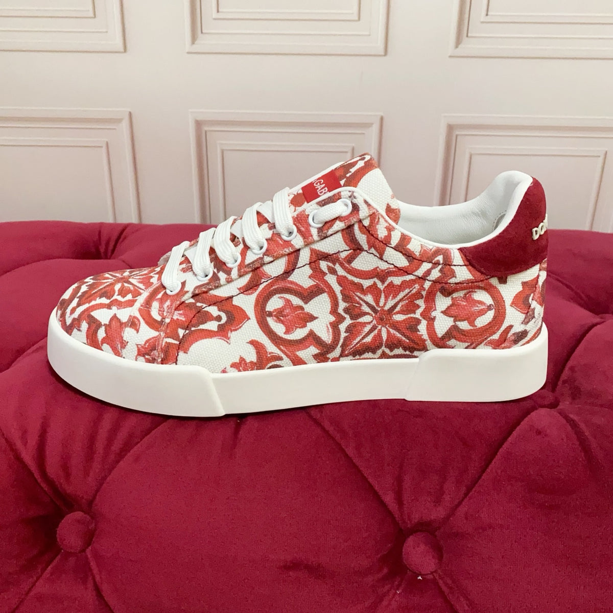 Dolce & Gabbana DG Heavy-Craft Calfskin Sneakers with 5D Accents