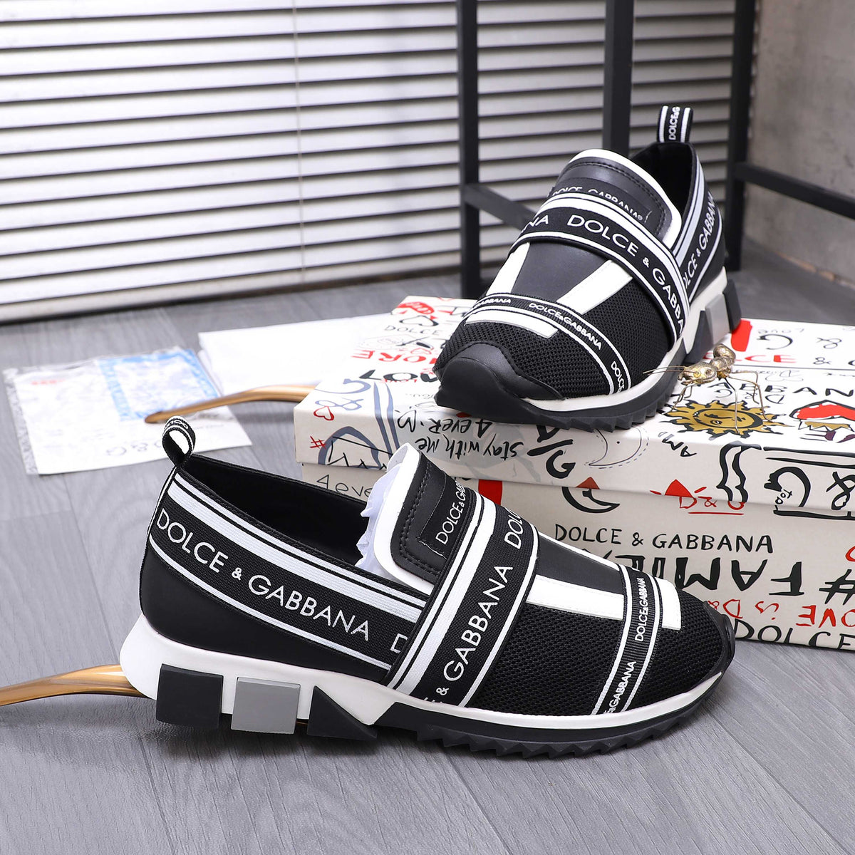 Dolce & Gabbana DG Couple's Suede Casual Sneakers