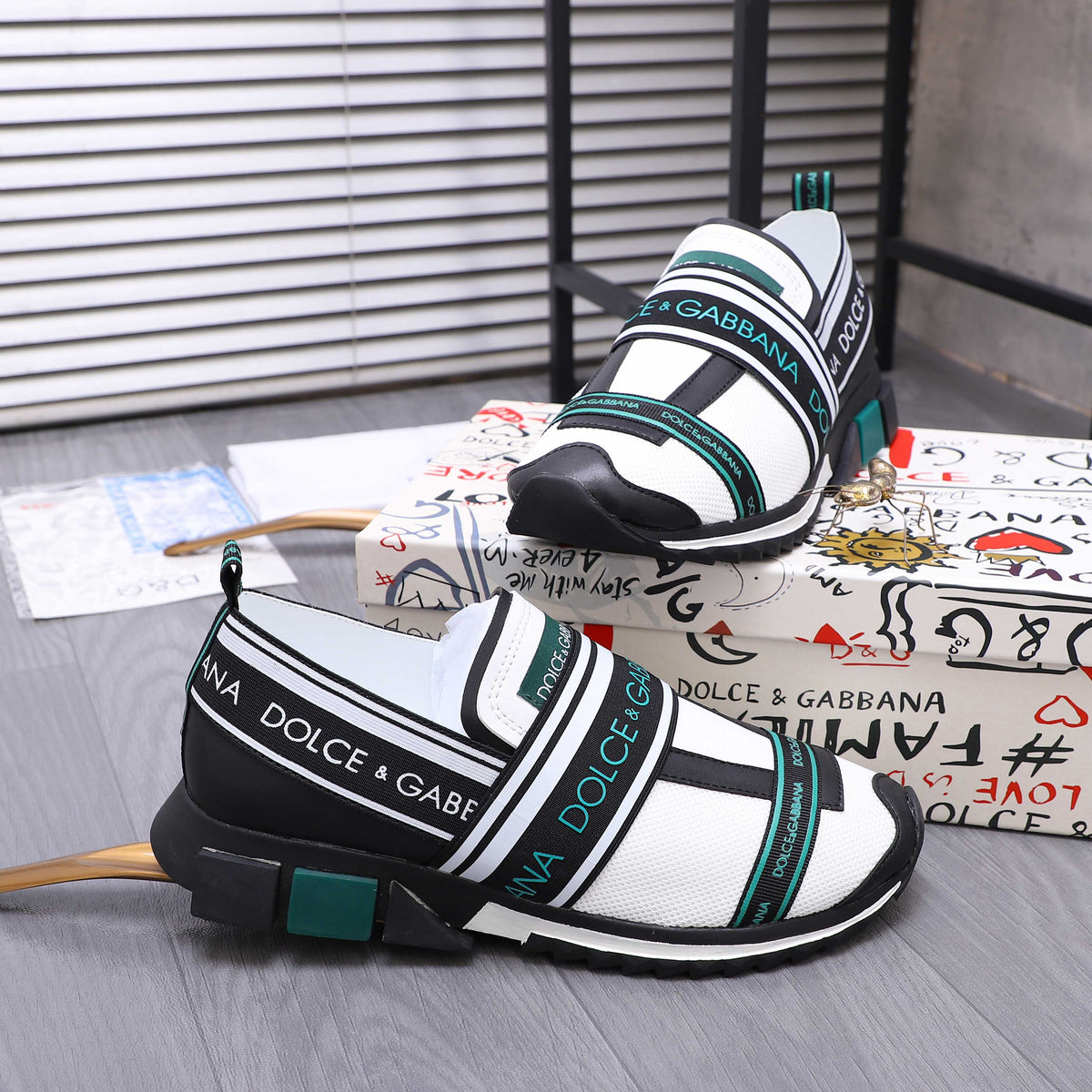 Dolce & Gabbana DG Couple's Suede Casual Sneakers
