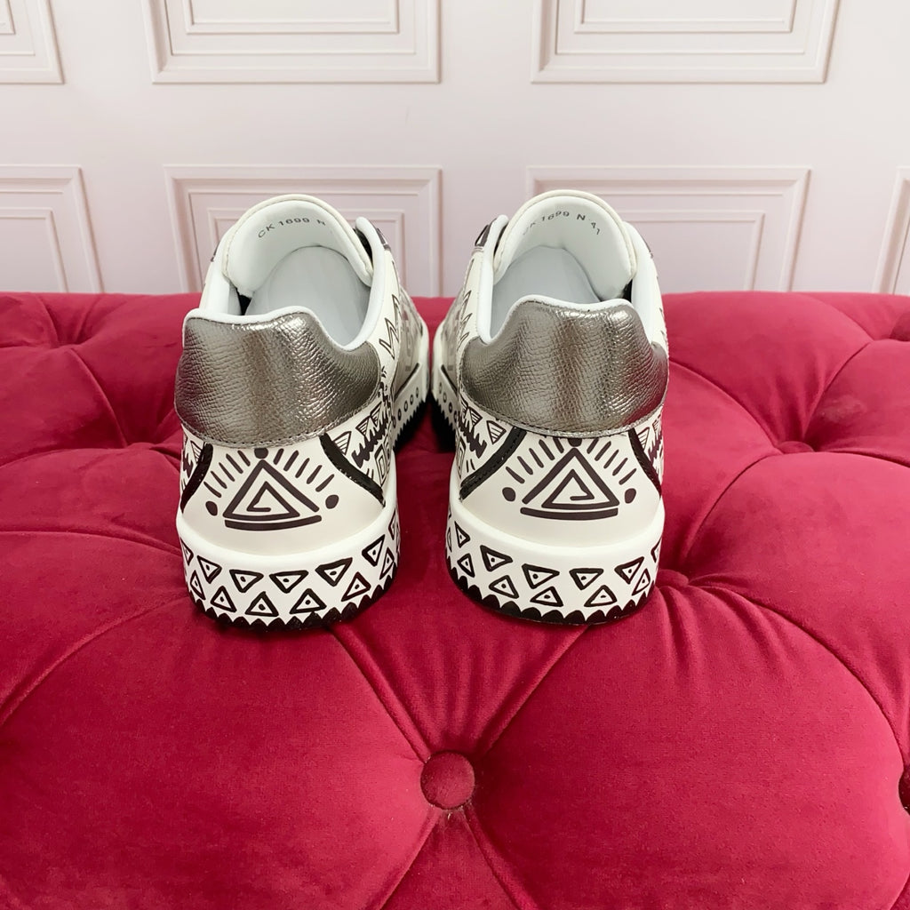 Dolce & Gabbana DG Heavy-Craft Calfskin Sneakers with 5D Accents