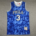 Men's Philadelphia 76ers Allen Iverson #3 Blue Galaxy Swingman Jerseys