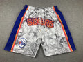Men's Philadelphia 76ers Gray Year of the Tiger Edition Pocket Shorts1