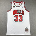 Men's Chicago Bulls Scottie Pippen 1997-98 White Hardwood Classics Swingman Jerseys