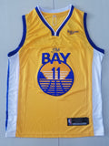 Men's Golden State Warriors Klay Thompson #11 Yellow Fashion Swingman Jerseys