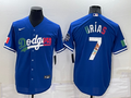 Men's Los Angeles Dodgers Julio Urias #7 Blue Fashion Player Jerseys