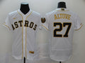 Men's Houston Astros Jose Altuve #27 White Player Jerseys