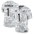 Men's Miami Dolphins Tua Tagovailoa #1 Arctic Camo 2024 Salute to Service Limited Jerseys