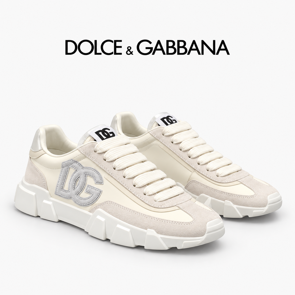 Dolce & Gabbana DG Premium Men's Mixed-Material Casual Sneakers