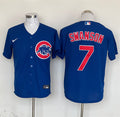 Men's Chicago Cubs Dansby Swanson #7 Royal Replica Player Jerseys