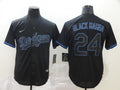 Men's Los Angeles Dodgers Kobe Bryant #24 Black Mamba Baseball Jerseys