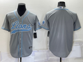 Men's Detroit Lions Gray Blank Jerseys