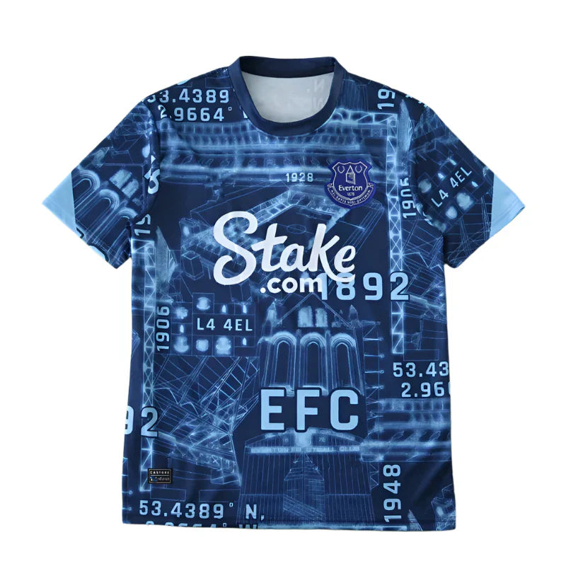 Everton F.C. Concept Fan Jersey 2025/26 — Goodison Park Blueprint Edition