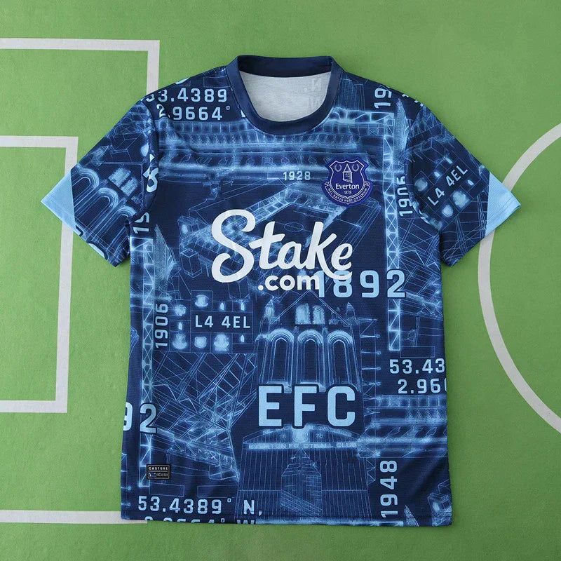 Everton F.C. Concept Fan Jersey 2025/26 — Goodison Park Blueprint Edition