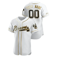 Men's Atlanta Braves White Replica Custom Jerseys