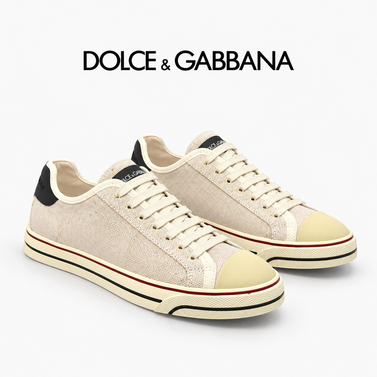 Dolce & Gabbana DG Silk Calfskin & Nubuck Casual Sneakers