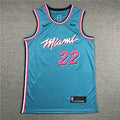 Men's Miami Heat Jimmy Butler #22 NBA Blue Swingman Jerseys