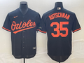 Men's Baltimore Orioles Adley Rutschman #35 Black Alternate Replica Player Jerseys
