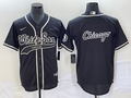 Men's Chicago White Sox Black Replica Game Jerseys Joint Edition