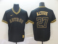 Men's Houston Astros Jose Altuve #27 Black Replica Player Jerseys