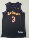 Men's Los Angeles Lakers Anthony Davis Black #3 Swingman Jerseys