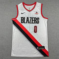 Men's Portland Trail Blazers Damian Lillard #0 White Swingman Player Jersey - Association Edition