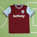 West Ham United Home Fan Version 2024/25 – Claret Premier League Football Jersey | Crossed Hammers Crest