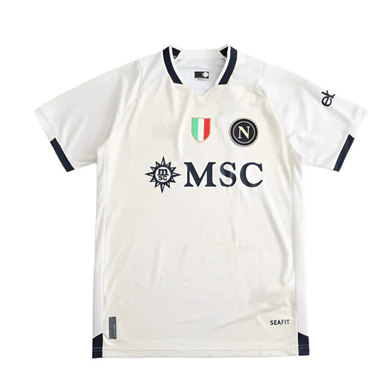 S.S.C. Napoli Limited Edition Fan Version 2023/24 – White EA7 Football Jersey