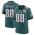Men's Philadelphia Eagles Dallas Goedert #88 Midnight Green Super Bowl LIX Game Player Jerseys