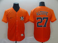 Men's Houston Astros Jose Altuve #27 Orange Game Player Jerseys