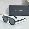 Dolce & Gabbana DG Sunglasses – Oversized Square Frame with Crystal DG Logo