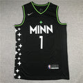 Anthony Edwards #1 Minnesota Timberwolves Black 2024-25 City Edition Swingman Jersey – Nike MINN Stars