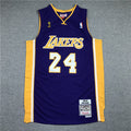 Men's Los Angeles Lakers Kobe Bryant Purple Hardwood Classics Authentic Jerseys
